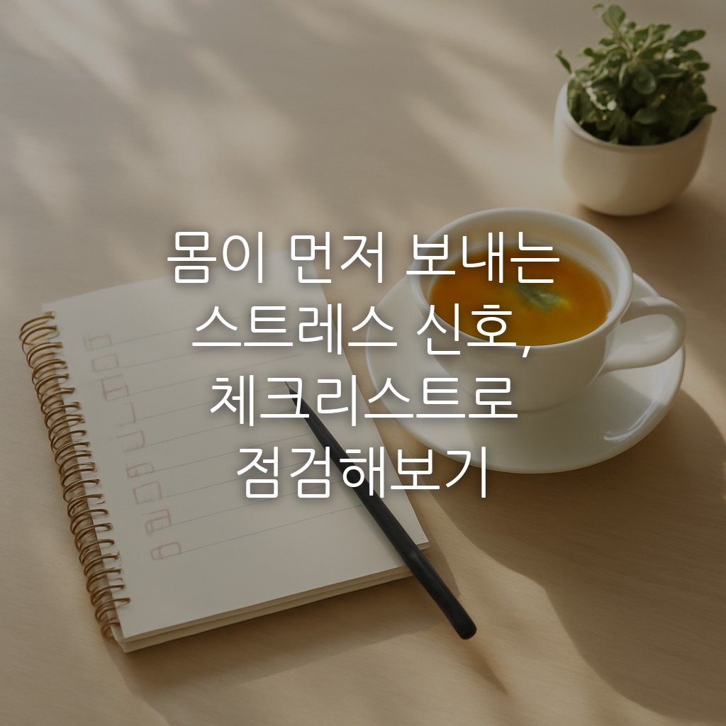 몸이 먼저 보내는 스트레스 신호, 체크리스트로 점검해보기