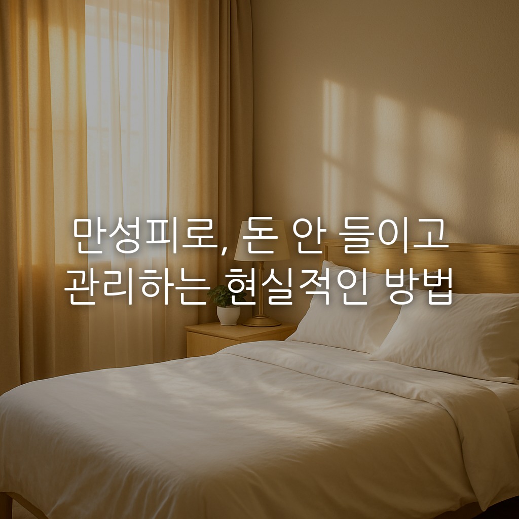 만성피로, 돈 안 들이고 관리하는 현실적인 방법