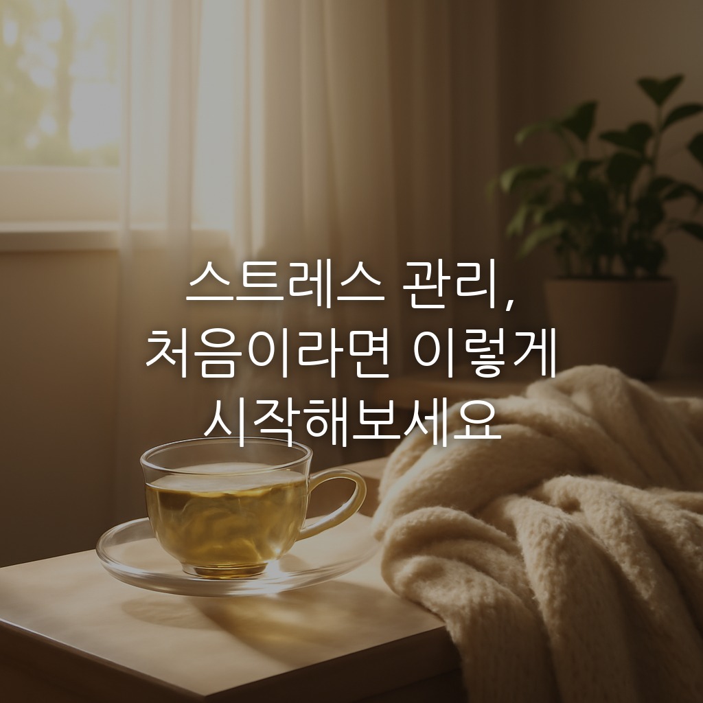 스트레스 관리, 처음이라면 이렇게 시작해보세요