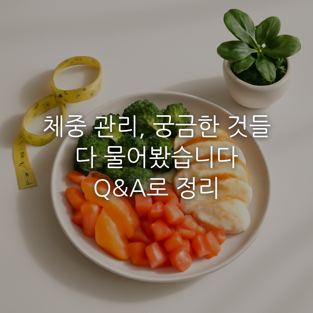 체중 관리, 궁금한 것들 다 물어봤습니다 Q&A로 정리