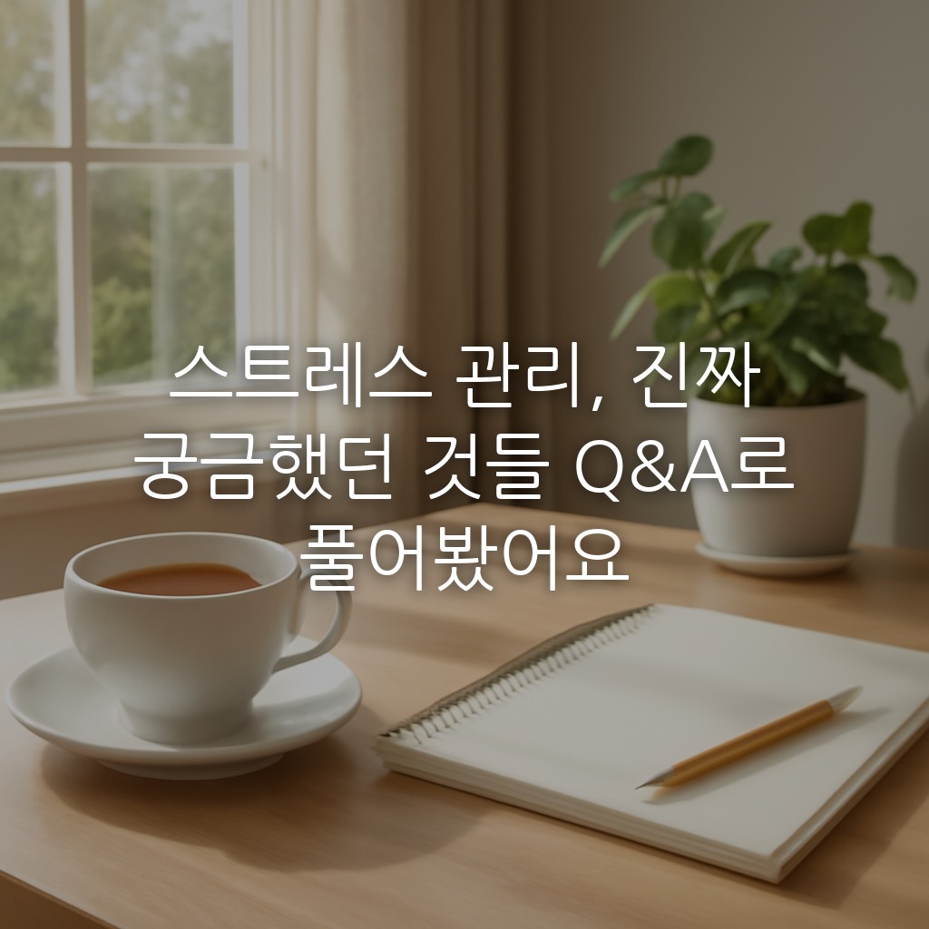 스트레스 관리, 진짜 궁금했던 것들 Q&A로 풀어봤어요