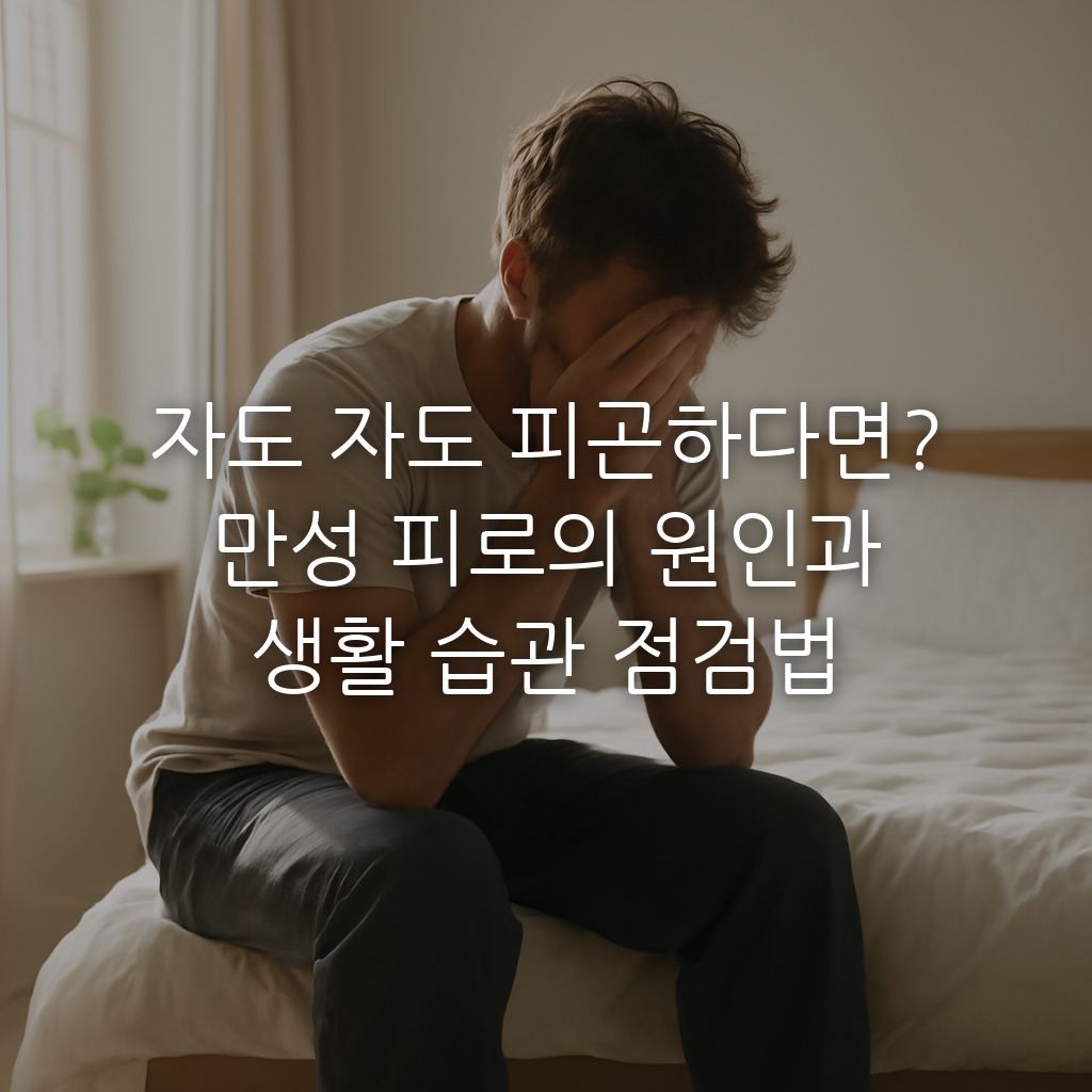 자도 자도 피곤하다면? 만성 피로의 원인과 생활 습관 점검법