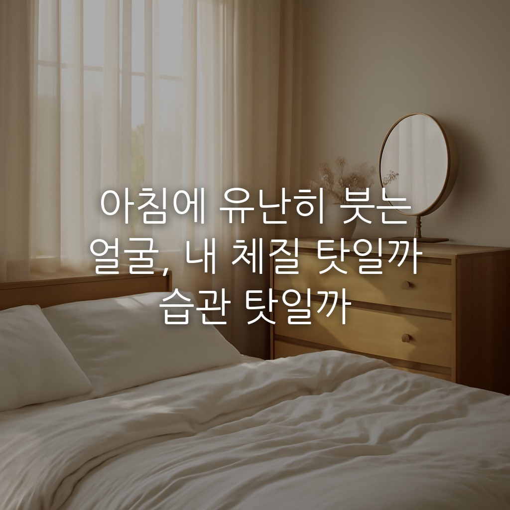 아침에 유난히 붓는 얼굴, 내 체질 탓일까 습관 탓일까