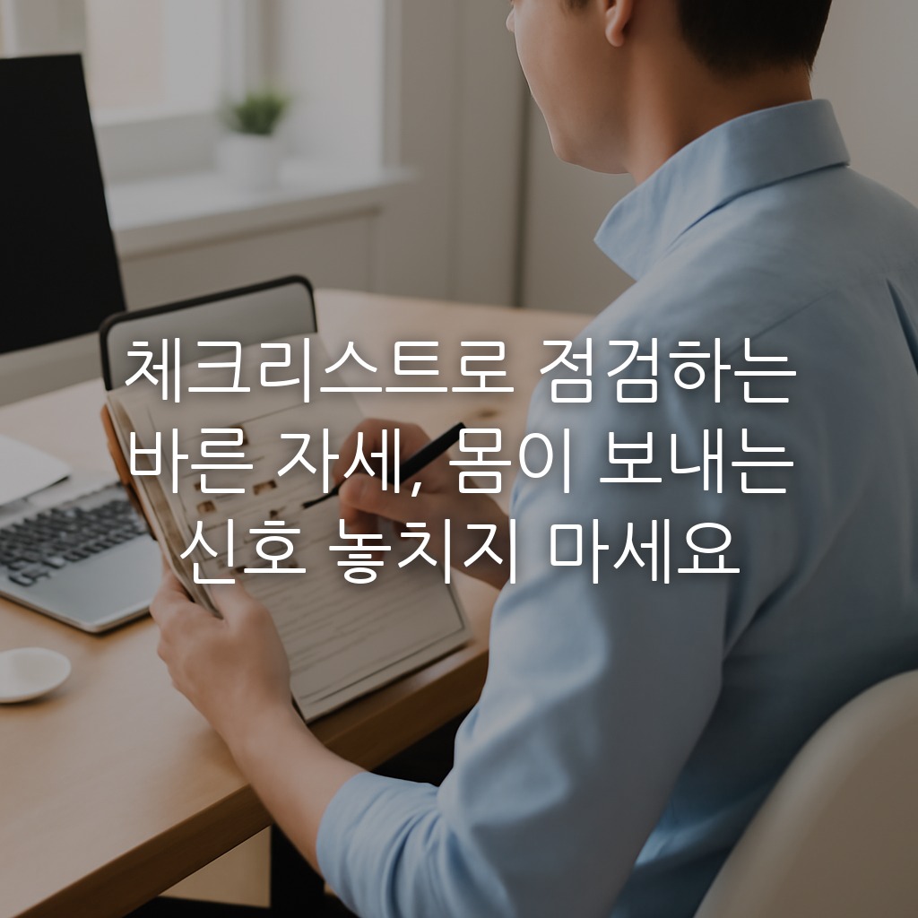 체크리스트로 점검하는 바른 자세, 몸이 보내는 신호 놓치지 마세요